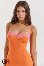 Delicate Lace Elegance Tube Dress - GlamoROZ