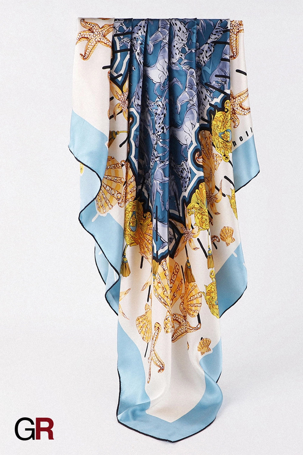 Silk scarf female square