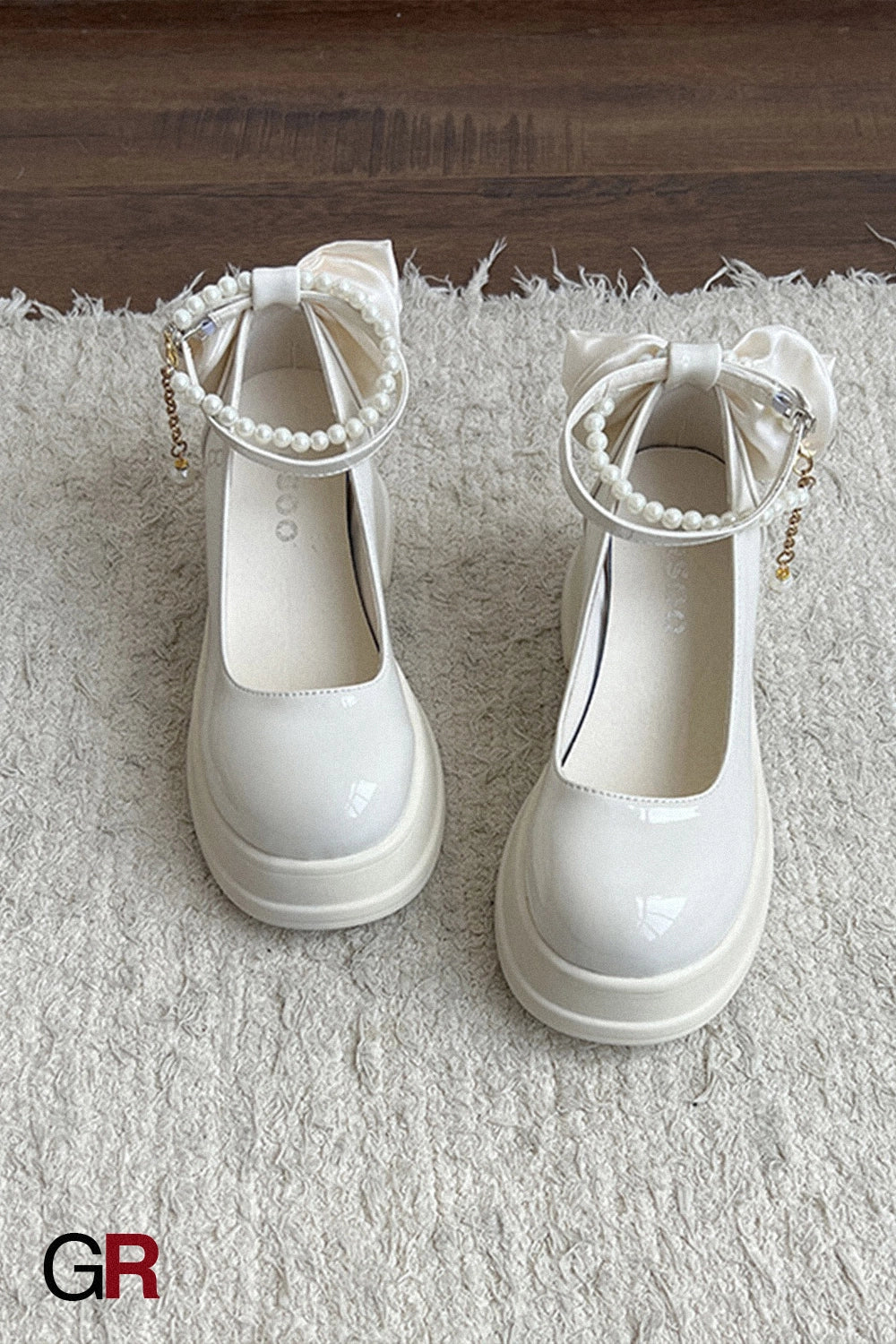 Sweet French Chunky Heel Mary Jane Shoes Shallow Mouth All-matching
