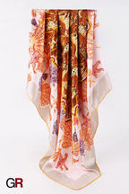 Silk scarf female square