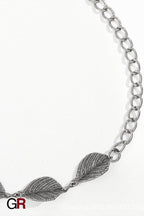 Leaf Style Waist Chain Retro Paired With Denim Skirt And Pants
