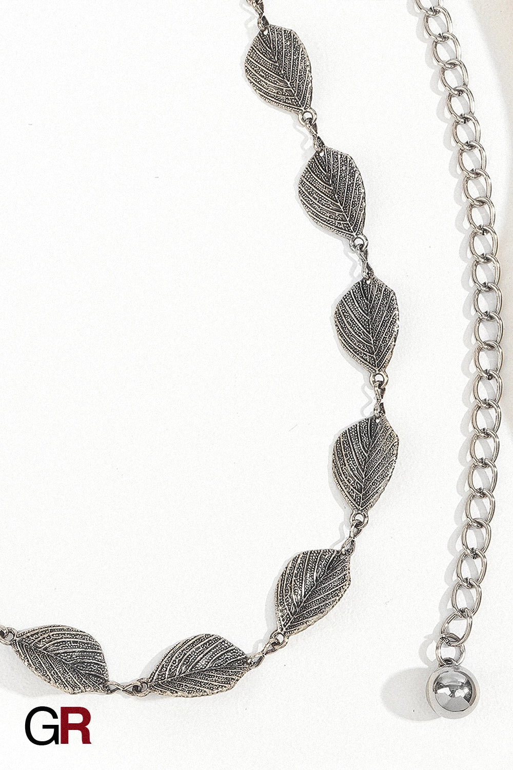 Leaf Style Waist Chain Retro Paired With Denim Skirt And Pants