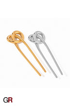 European And American Hair Clasp Simple Tie Up The Hair Elegant 18K Gold Stainless Steel Hairpin