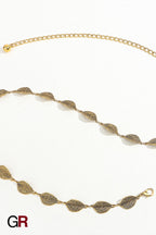 Leaf Style Waist Chain Retro Paired With Denim Skirt And Pants