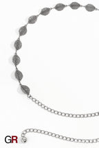 Leaf Style Waist Chain Retro Paired With Denim Skirt And Pants