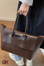 New Stone Pattern Large Capacity Handbag