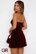Midnight Chic Zipper A-Line Dress - GlamoROZ
