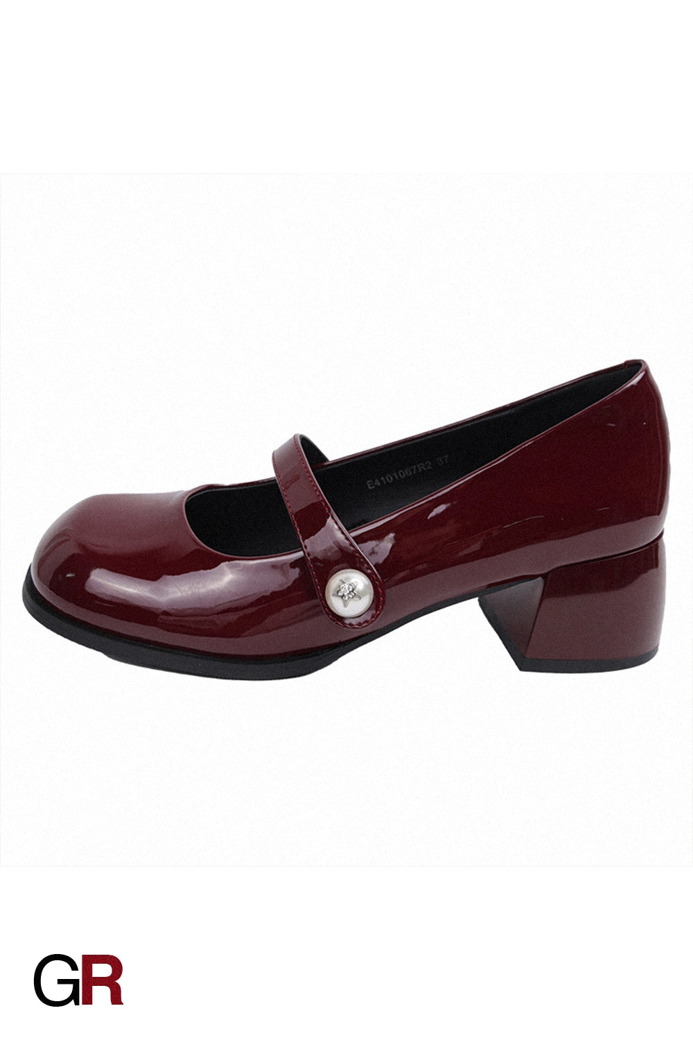 Small Leather Shoes For Women Retro Chunky Heel Mary Jane Shoes