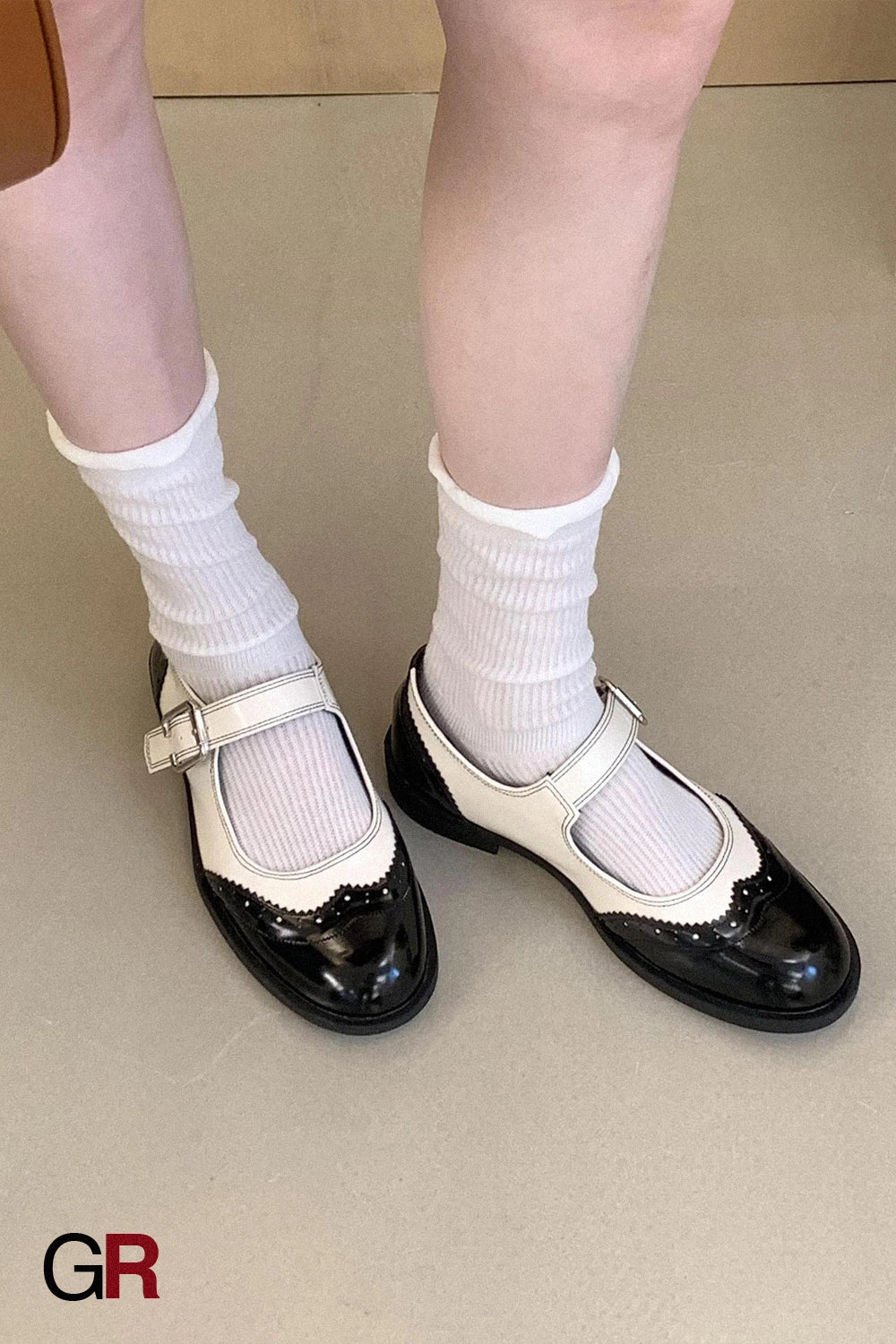 Chunky Heel Retro Minority Mary Jane Leather Shoes
