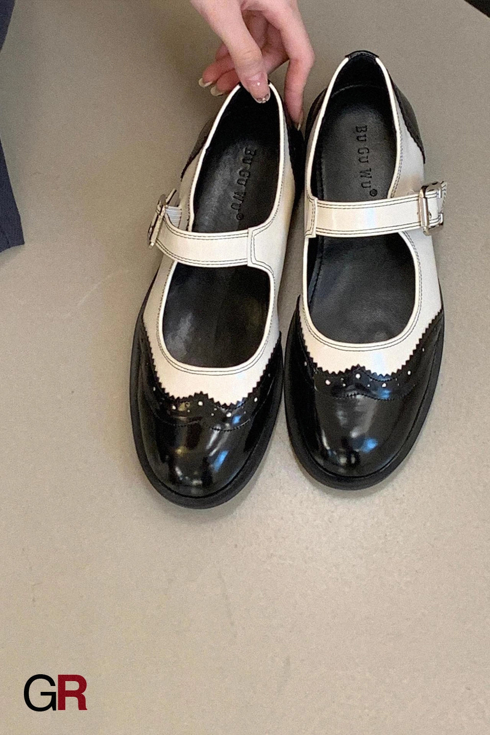 Chunky Heel Retro Minority Mary Jane Leather Shoes