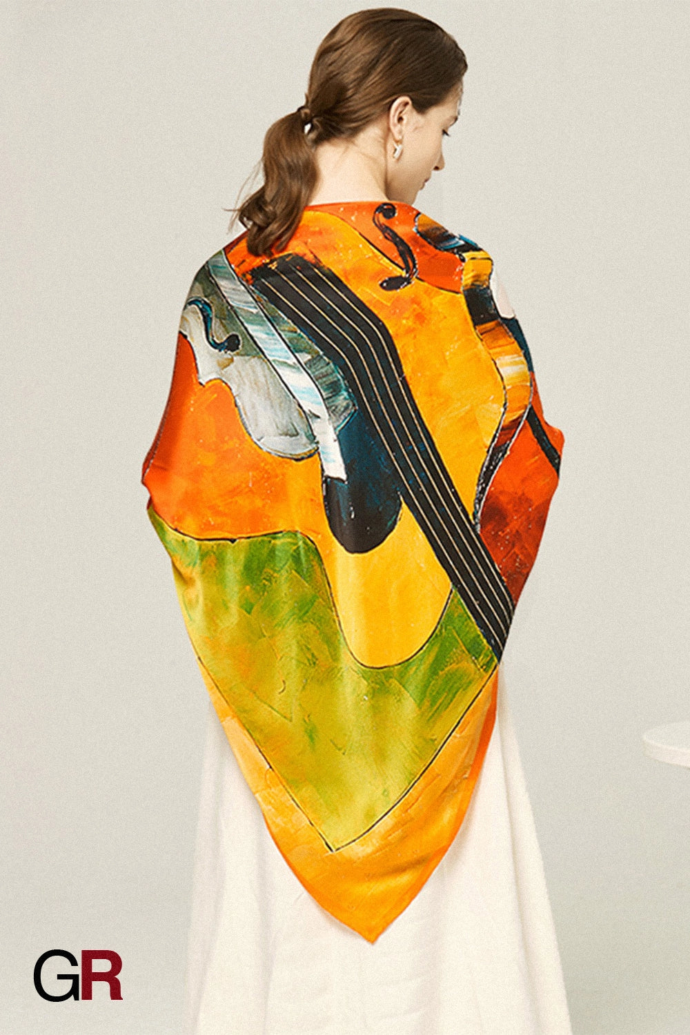 Ladies Medium Mulberry Silk Square Scarf Shawl