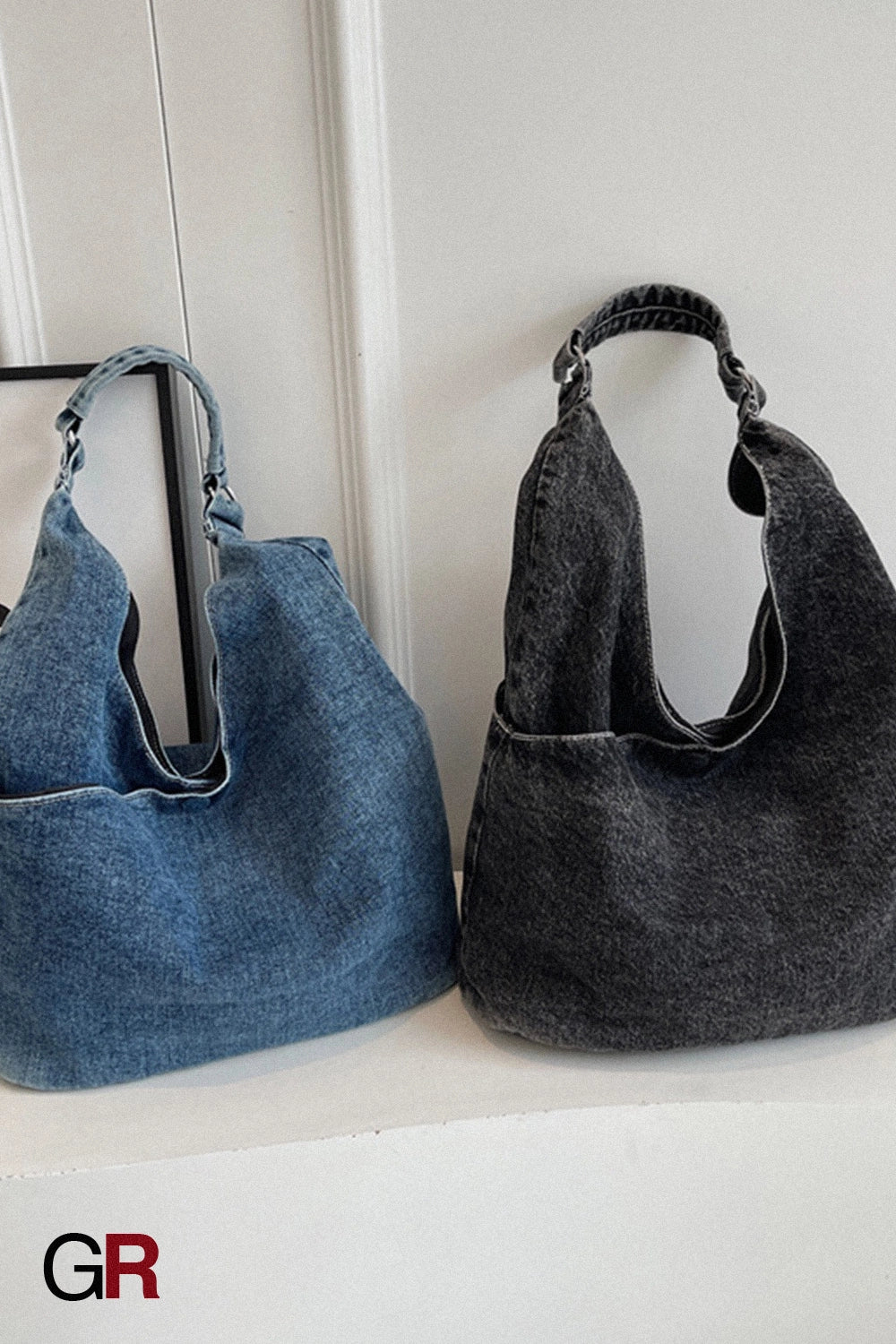 Casual Large Capacity Denim Shoulder Tote Bag