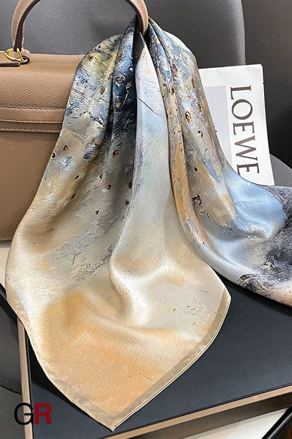 Women's Simple Decorative Silk Scarf