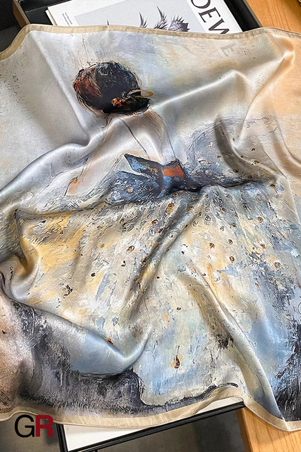 Women's Simple Decorative Silk Scarf
