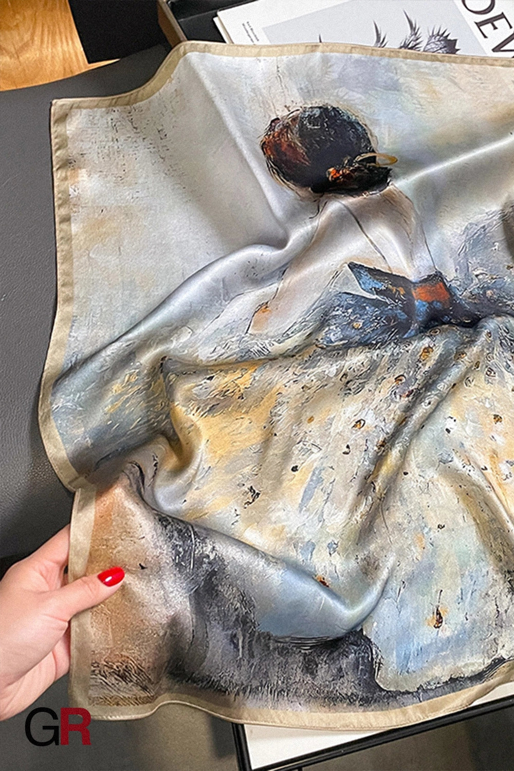 Women's Simple Decorative Silk Scarf