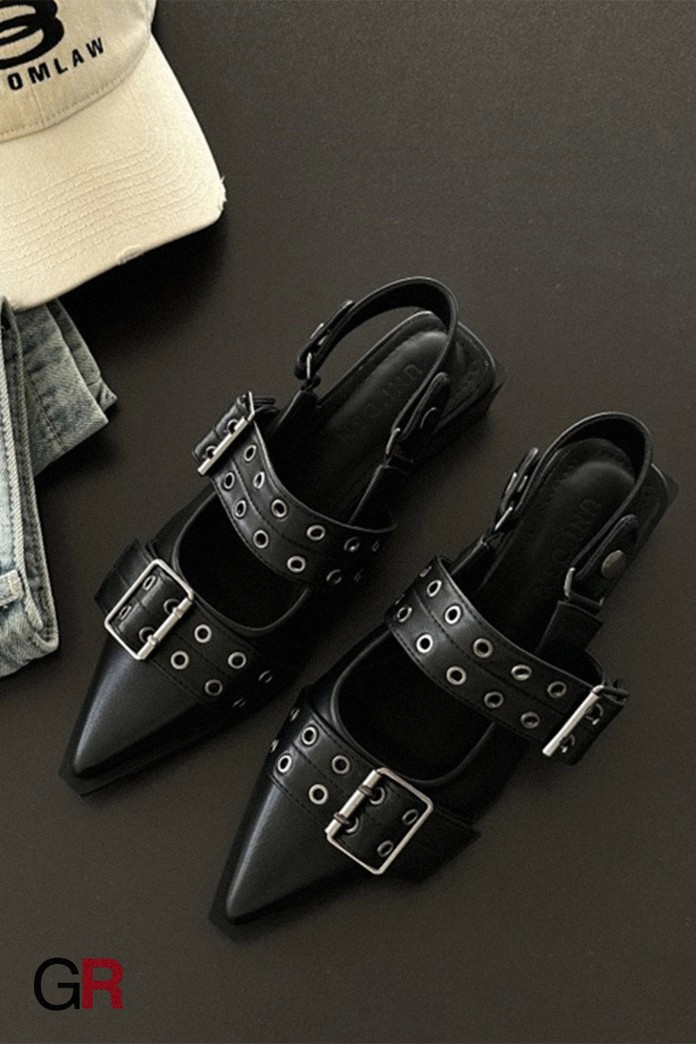 French Classic Style Pointed Mary Jane Shoes