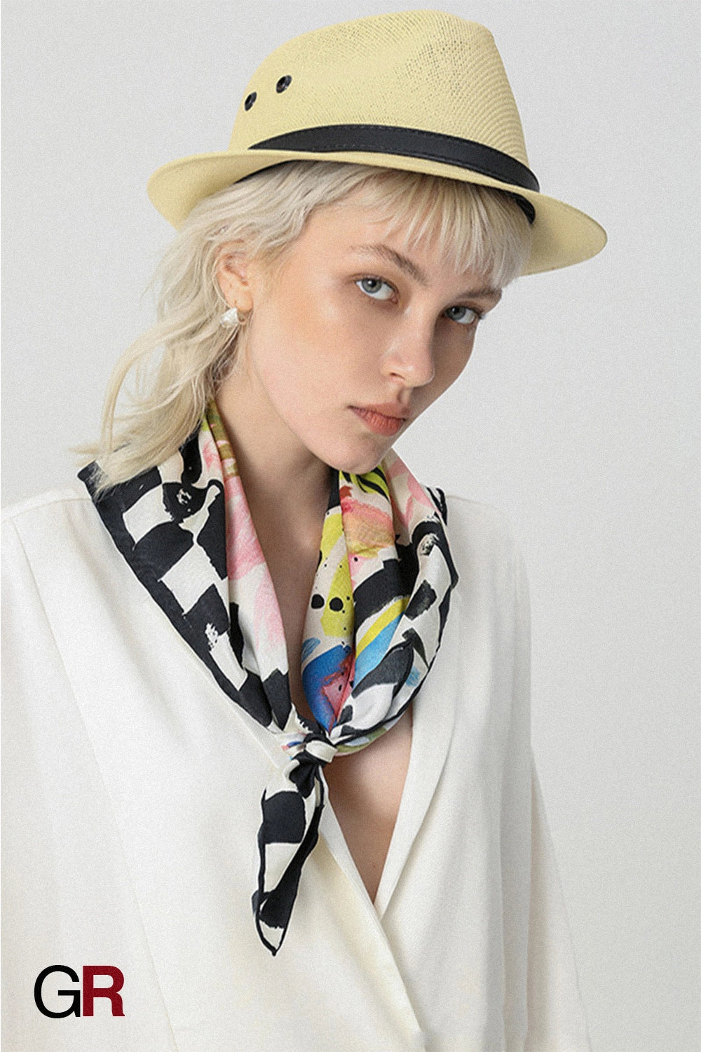 Silk twill scarf