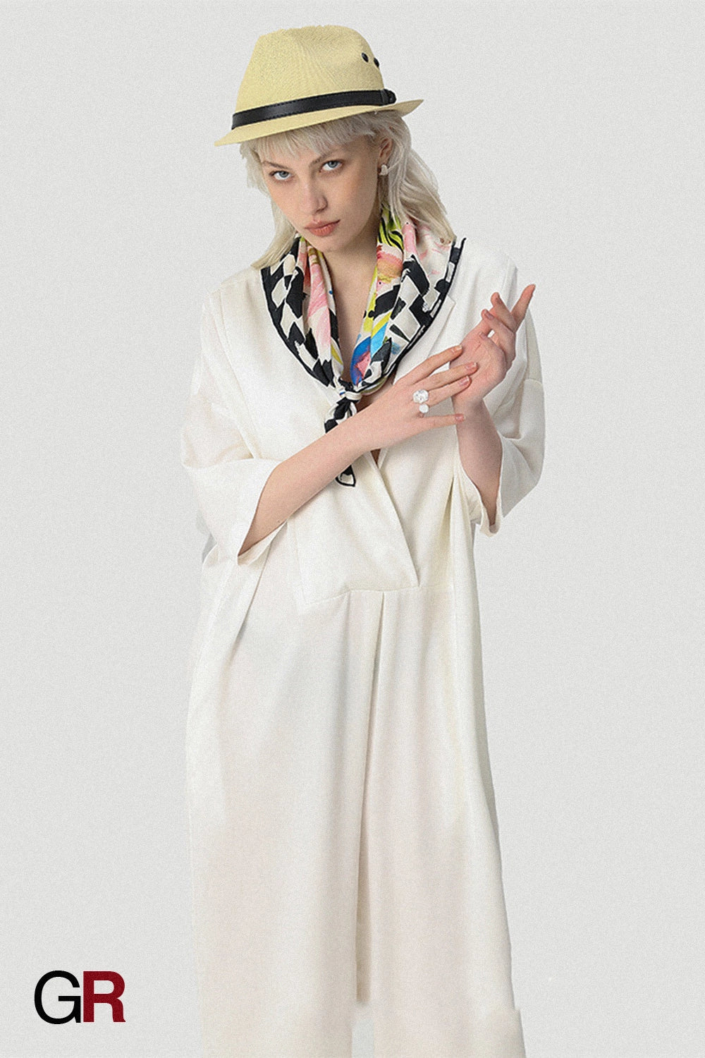 Silk twill scarf