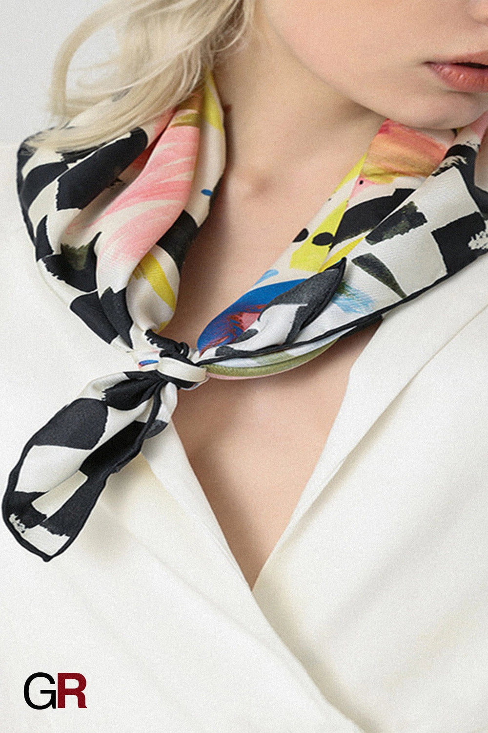 Silk twill scarf