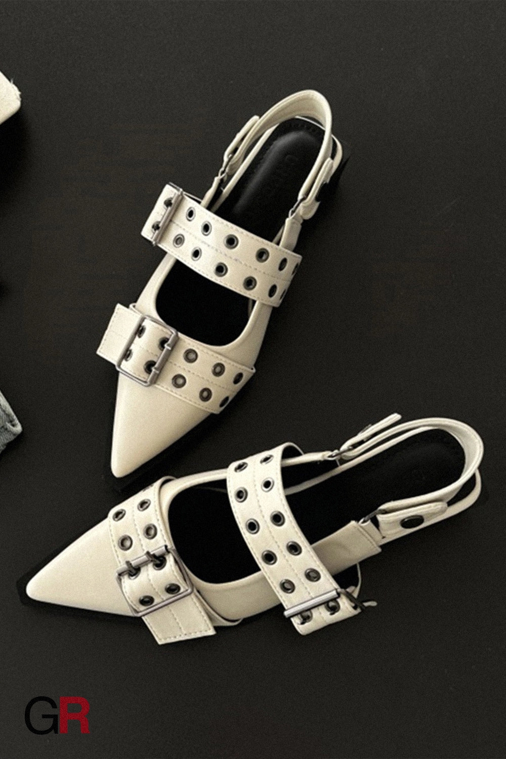 French Classic Style Pointed Mary Jane Shoes