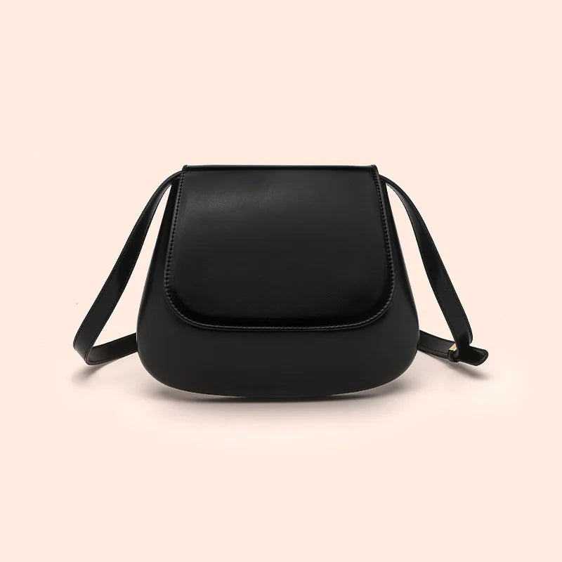 Retro Saddle Leather Crossbody - GlamoROZ