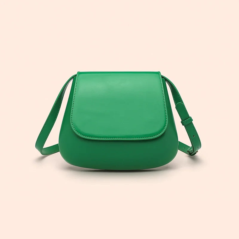 Retro Saddle Leather Crossbody - GlamoROZ