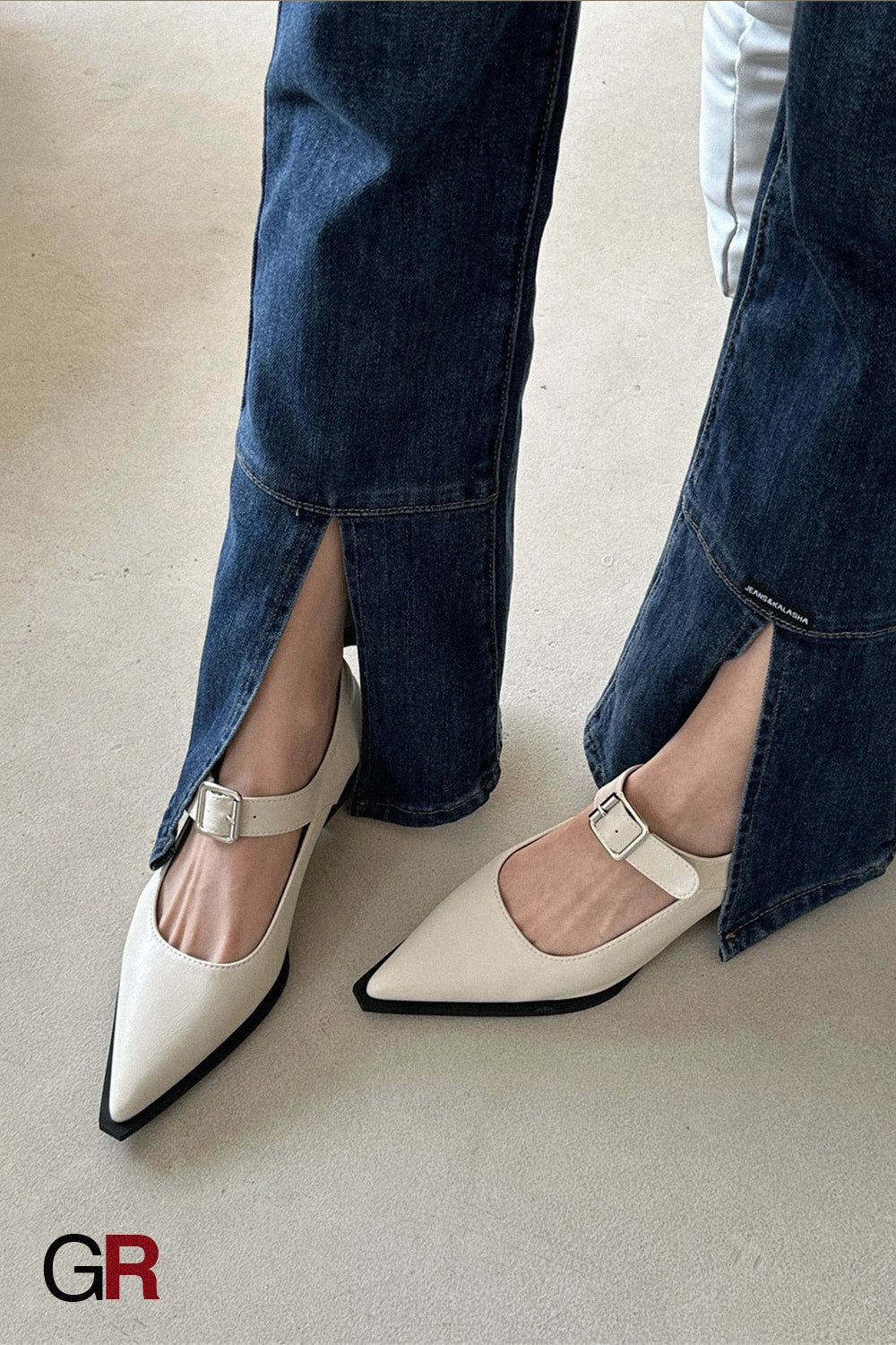 Women's Fashion Pointed Toe Classic Style Mary Jane Shoes