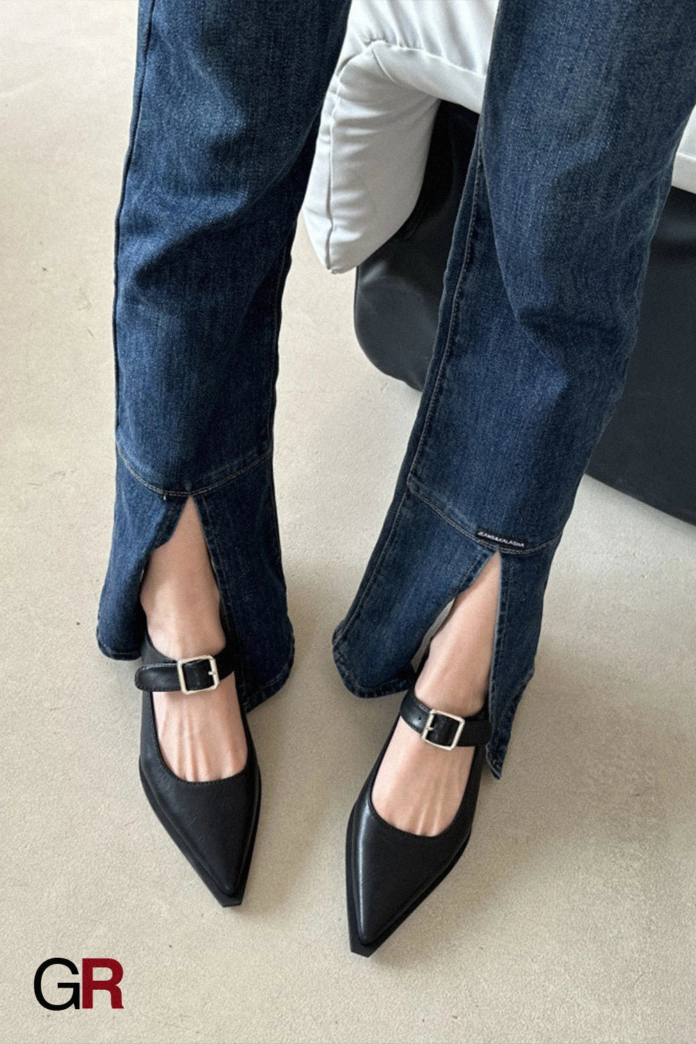 Women's Fashion Pointed Toe Classic Style Mary Jane Shoes