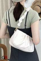 Fashionable Pleated Cloud Casual Fashionable Simple Texture Underarm Shoulder Bag