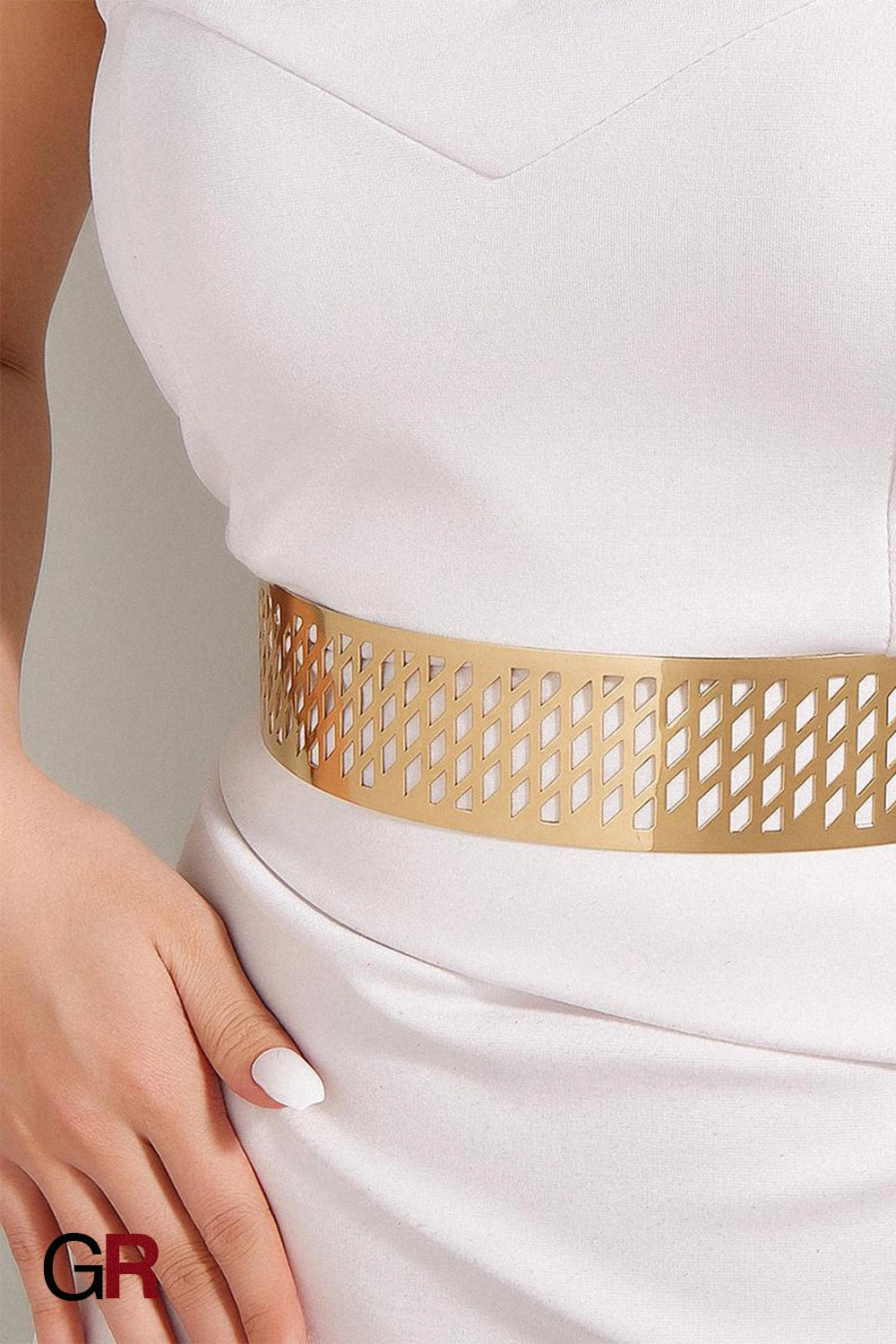 Iron Waist Seal Golden Lantern Head Punching Net Flower Iron Waist Ring