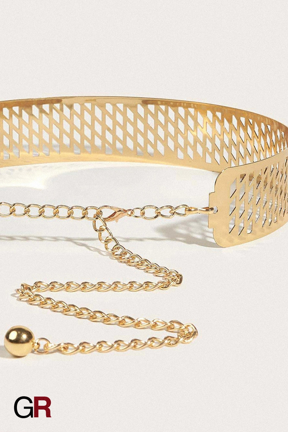 Iron Waist Seal Golden Lantern Head Punching Net Flower Iron Waist Ring