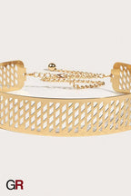 Iron Waist Seal Golden Lantern Head Punching Net Flower Iron Waist Ring