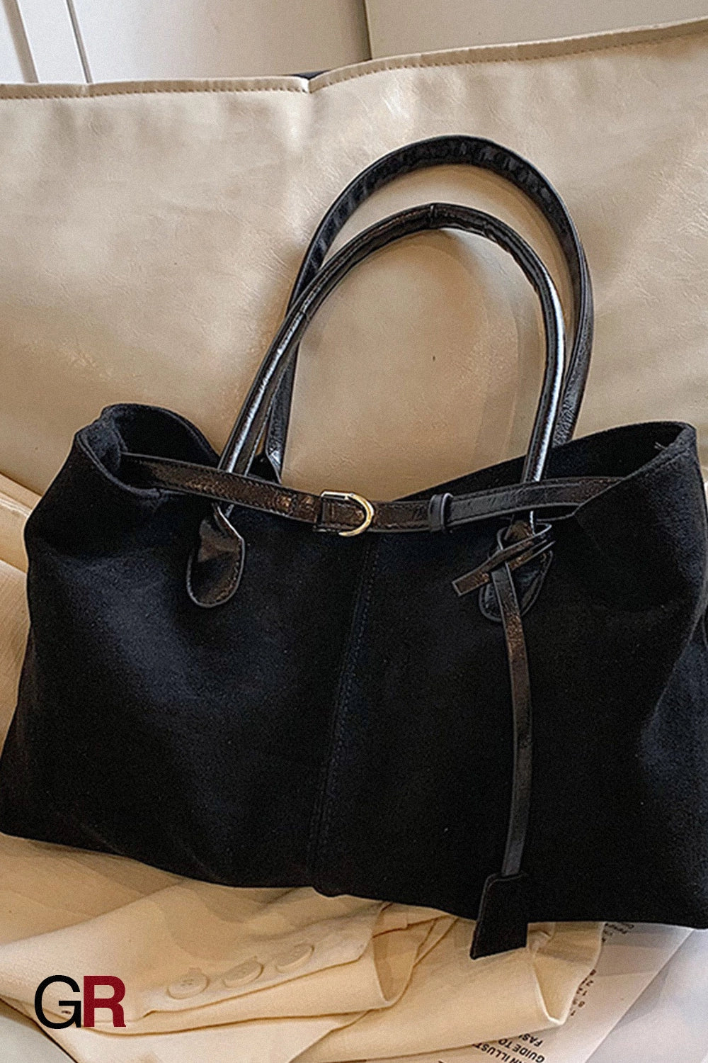 Retro Large-capacity Suede Shoulder Tote Bag