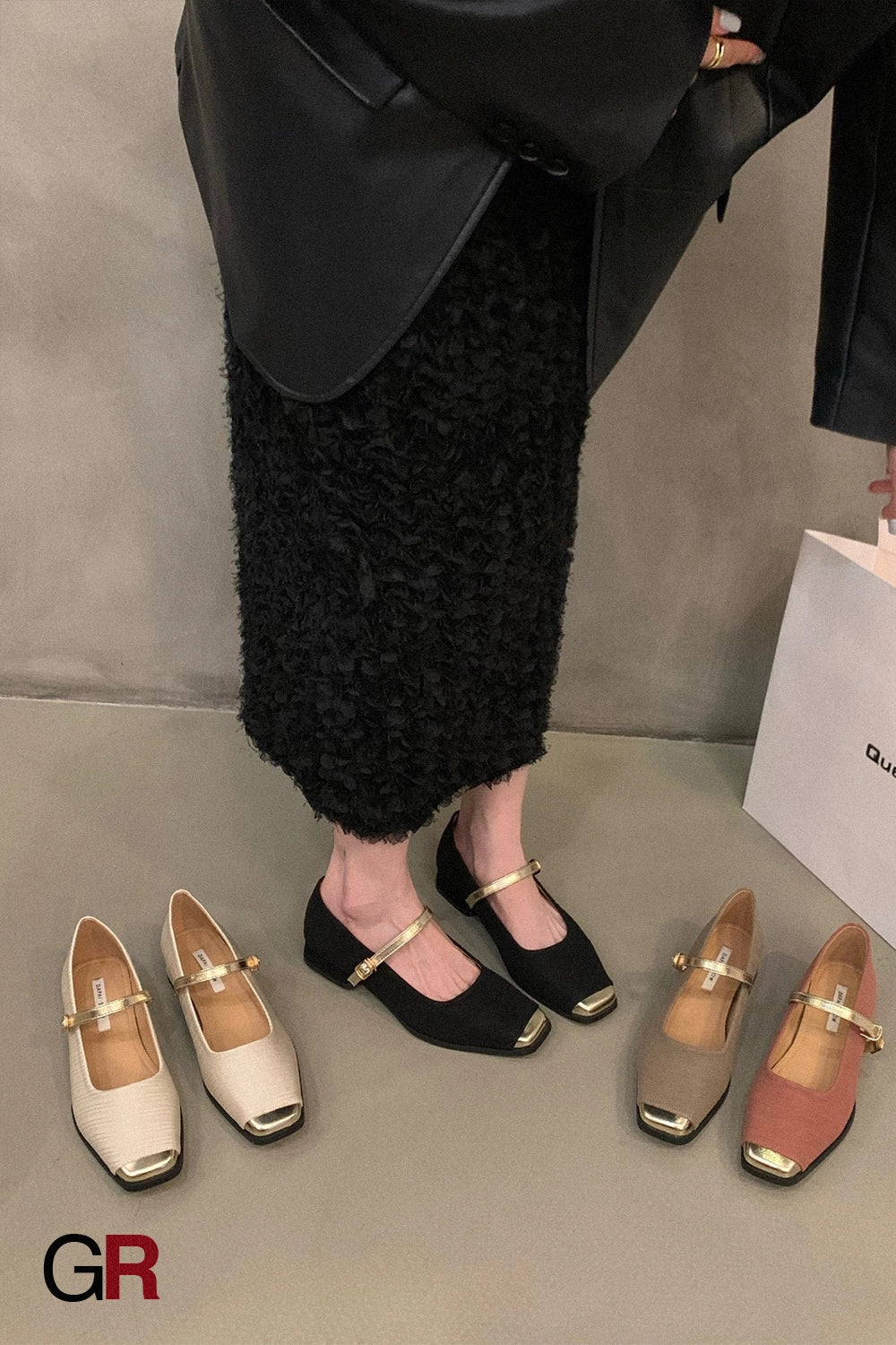 Chunky Heel French Style Classic Style Mary Jane Shoes Women