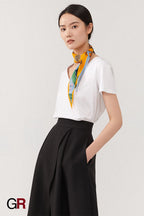 High-density silk scarf