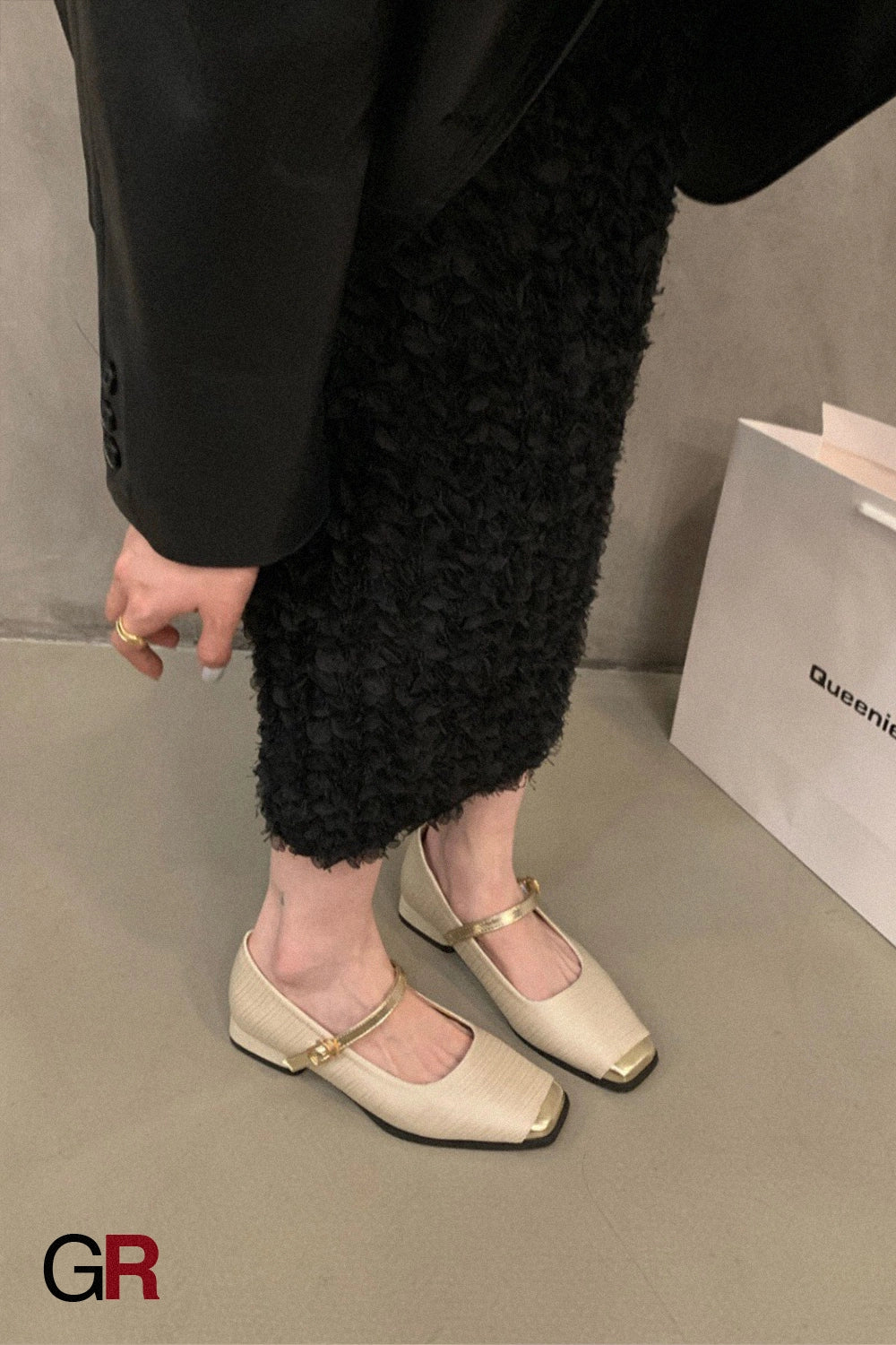 Chunky Heel French Style Classic Style Mary Jane Shoes Women