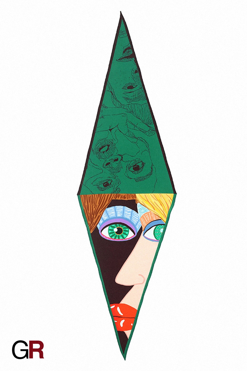 High-density silk scarf