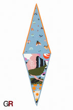 High-density silk scarf