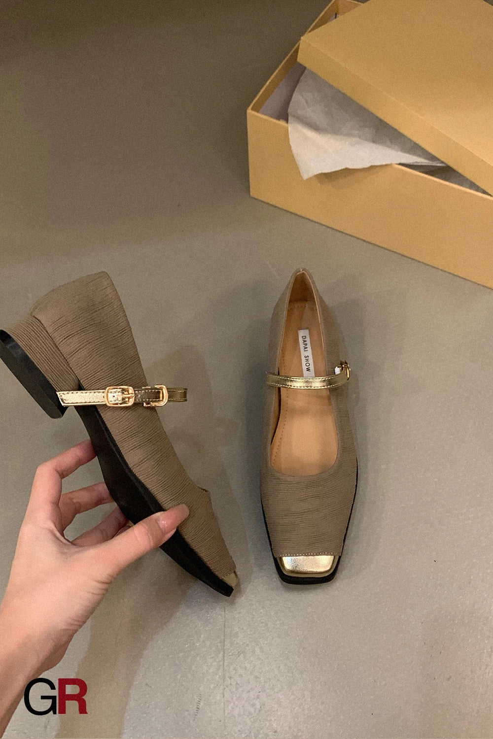Chunky Heel French Style Classic Style Mary Jane Shoes Women