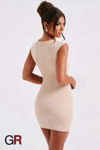 Timeless Grace Sleeveless Midi Dress - GlamoROZ