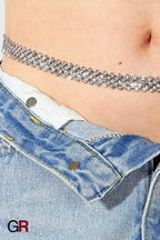 Crystal Chain Rhinestone Inlaid Waist Chain