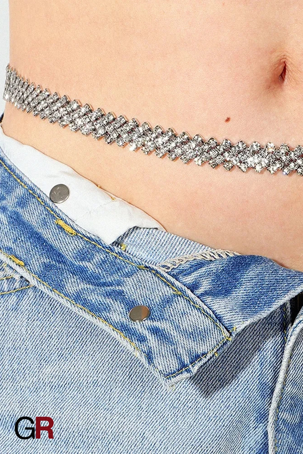 Crystal Chain Rhinestone Inlaid Waist Chain
