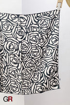 Twill Silk Scarf Medium Kerchief All-matching