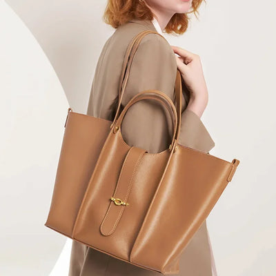 LuxeLeather Majesty HandBag - GlamoROZ