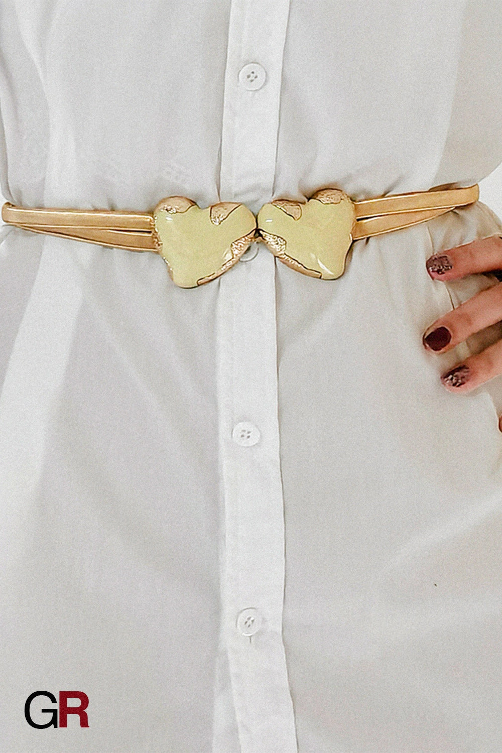 Simple Decorative Waist Chain Versatile Love Buckle