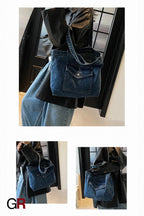 Denim Shoulder Bag Large Capacity Shopping Bag Tote Bag
