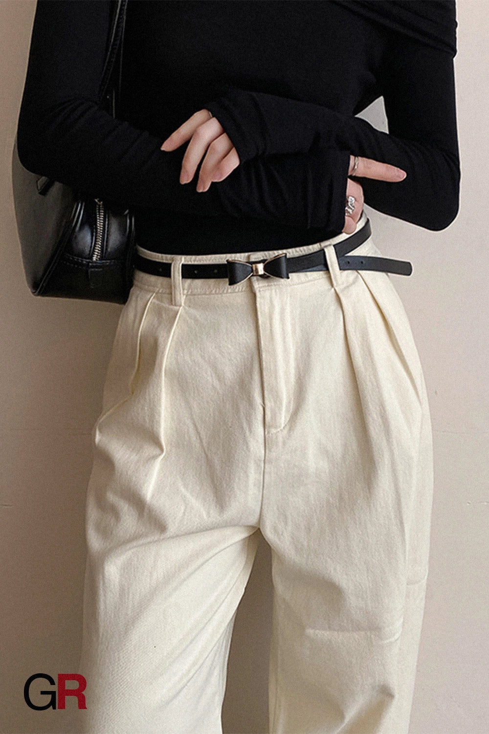 Women's Korean-style Bow Thin Belt All-matching