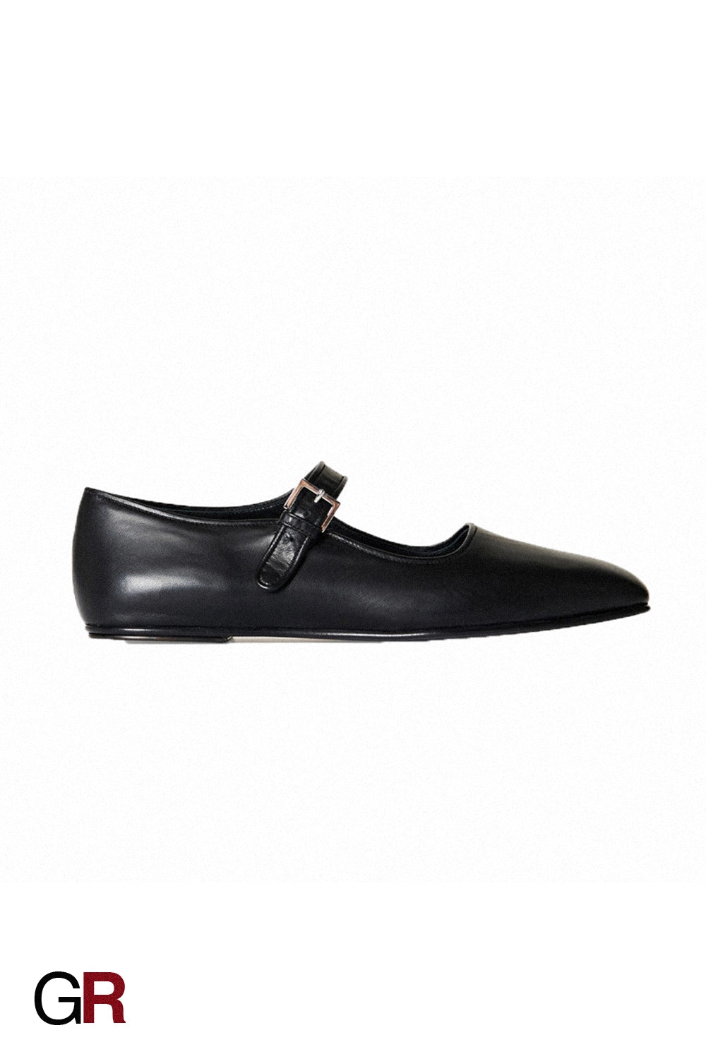 Retro Square Toe Mary Jane One-word Buckle Artistic Style All-match Flat Ballet Slipper
