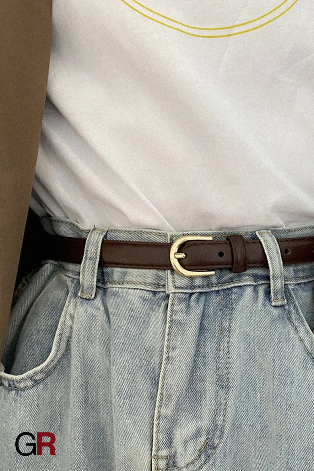 Super Easy To Match Soft Leather Belt Simple And Advanced