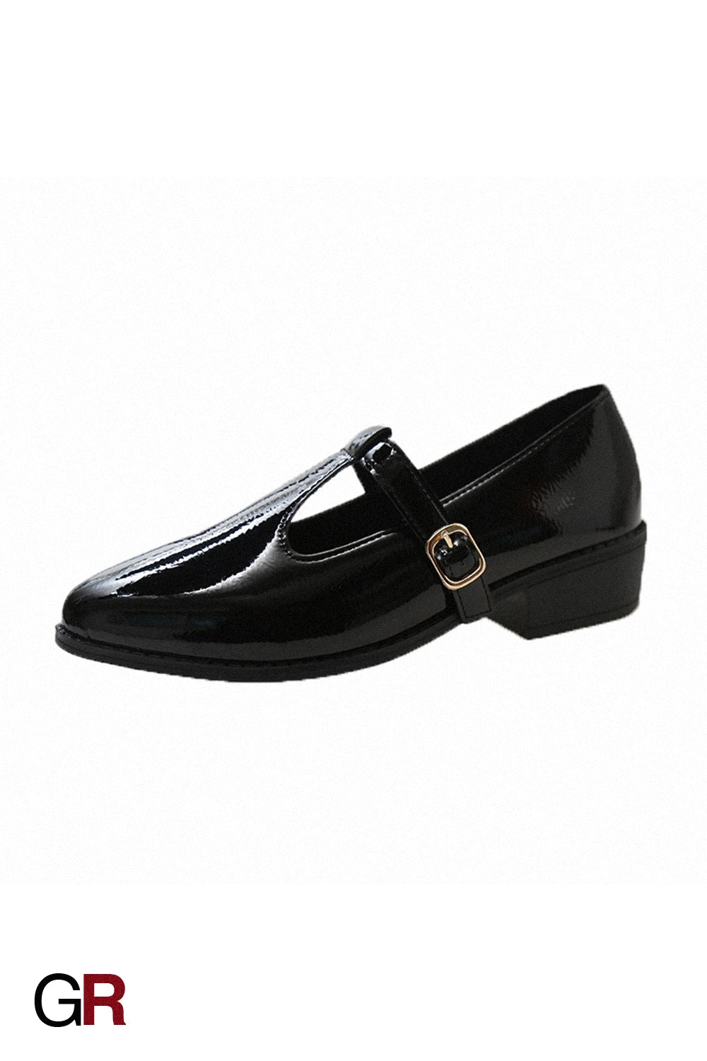 Retro Black New French Pointed Women's Short High Heels